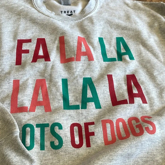 Gildan Dryblend Treat Dreams Fa La La La Lots of Dogs - Picture 3 of 6